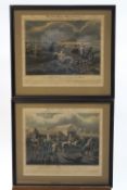 Harris After Henry Alken, 'The First Steeple Chase on Record', aquatint engravings, set of four, 34.
