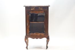 An Edwardian mahogany glazed display cabinet,
