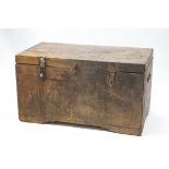 An Indian chest with carved compartmental tray interior,