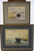 D.Ruthwell Bailey, raven glass, watercolour, signed and dated 1976 lower left, 24.