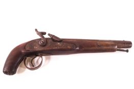 A mid-19th century Chinese percussion pistol