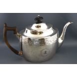 A George III silver tea pot,