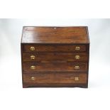 A 19th century mahogany bureau made for the North British Railway Company,