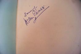 An Autograph album (1930 - 1952), signatures including Jimmy Durante, Anton Dolin, Horace Vachell,