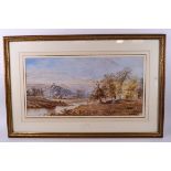 Henry Earp (1831-1914), River scene with cattle, watercolour, signed lower right, 23cm x 46.