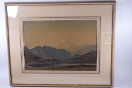 Percy Lancaster, R.I. (1878-1951) A Mountain Tarn, watercolour