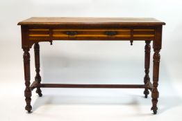 A Victorian mahogany aesthetic movement side table,