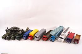 A quantity of Dinky toys including two Foden lorries, a Big Bedford Heinz 57 truck,