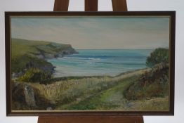 G Fotheringham, Crantock, Cornwall, oil on board, signed lower right, 44.