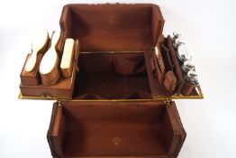A 19th century Gentleman's leather dressing case,