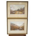 Vincent Balfour Brown, Something Moved, a pair of coloured prints, signed in pencil,
