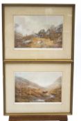 Vincent Balfour Brown, Something Moved, a pair of coloured prints, signed in pencil,