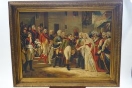 Continental school, 20th century, The Marriage of Napoleon and Josephine, oil on canvas, unsigned,