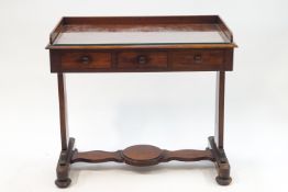 A Victorian MAhogany side table with drawers,