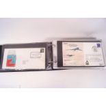 A quantity of Aviation First Day covers in albums,