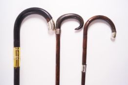 Three slim walking sticks, the ladies walking sticks,