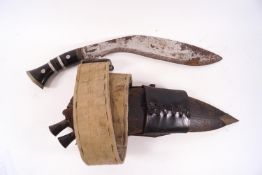 A WWII kukri, the blade stamped Military Syndicate Issue,