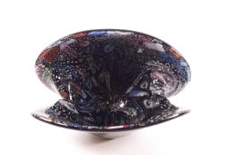 A Flavio Poli design glass clam dish by Avem,