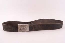 A German Waffen-SS belt and buckle,