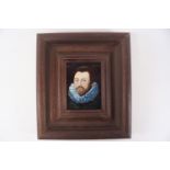After M Gheeraedts, Portrait miniature of Sir Francis Drake, oil on panel,