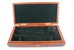 A modern mahogany colt revolver box, 5.5cm high x 37.5cm wide x 17.