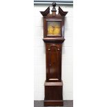 A 19th century mahogany 30 hour long case clock by John Durke, Barnstaple,
