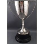 A silver Glastonbury Christmas Fat Stock Show and Sale two handled trophy cup, dated 1958,