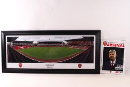 An Arsenal picture (Highbury) and a programme of Arsene Wengers last home match