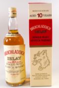 Bruichladdich 10 year old whisky, 43% proof, 750ml,