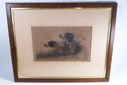 After J George Cooper, a Spaniel and a Pointer, engraving, 25.