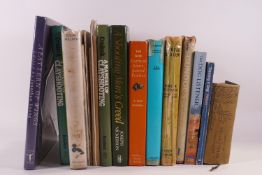 Various shooting and angling hardback books