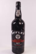 A bottle of Offley Boa Vista vintage port,