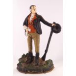 A cast iron doorstop, modelled as a Country Gentleman with his rifle