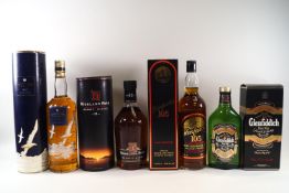4 bottles of whisky comprising : 1 Glenfarclas (1 litre, 60% proof, boxed); 1 Glenfiddich (700ml,
