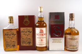 3 bottles of whisky, comprising : 1 Isle of Skye 18 year old 9750ml, 43% proof, boxed,