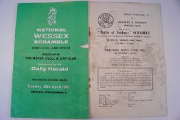 A collection of Scramble/Motocross and Speedway programmes
