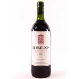 A 1990 bottle of St Emilion red wine