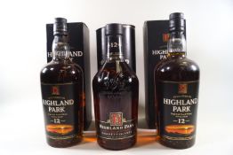 Highland Park 12 year old whisky, 43% proof, 1 litre,