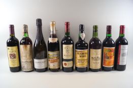 One bottle of Marques de Riscal Elciego (Alava) 1973 and eight bottles of wine