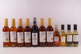 Six half bottles of Croix Milhas fortified wine,