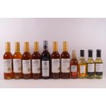 Six half bottles of Croix Milhas fortified wine,