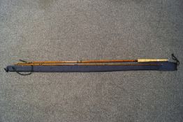 A Dunwich two piece fly rod with canvas bag