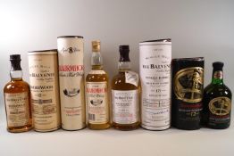5 bottles of whisky comprising : 1 Bunnahabain 12 year old (750ml,