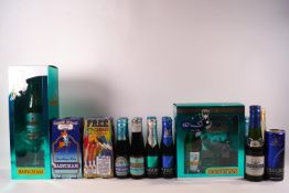 A collection of Babycham bottles