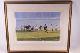 Two Craig Campbell limited edition rugby prints