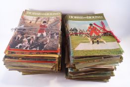 A quantity of 1970's and 1980's Horse and Hound magazines