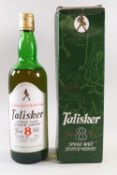 1 bottle Talisker, 8 year old whisky, 750ml, 45.