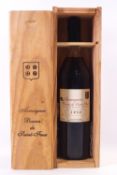 A bottle of Armagnac baron de saint feux, 1958,
