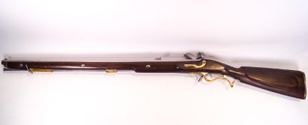 A model of a Baker rifle, smooth done working flintlock flash hole, not drilled,