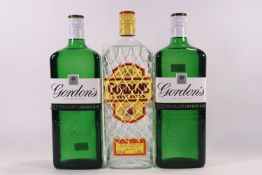 Three 1 Litre bottles of Gordons gin